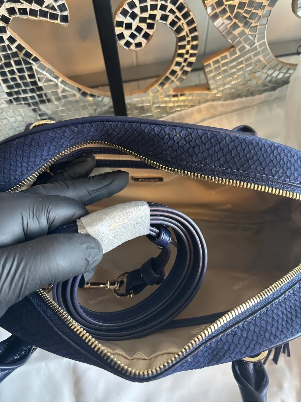 ⭐️Brahmin Angie Belcanto‎ Satchel with Dual Top Handles